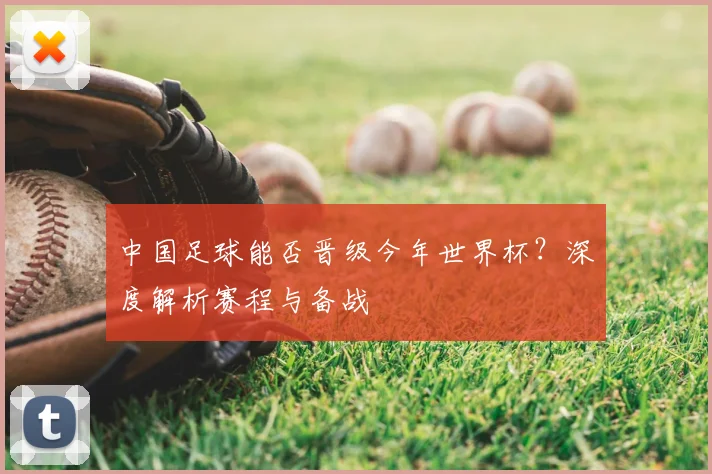 中国足球能否晋级今年世界杯？深度解析赛程与备战